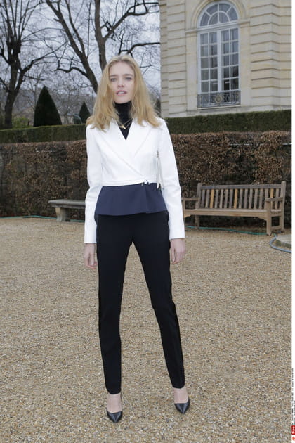 Natalia Vodianova, délicate au défilé Christian Dior Couture
