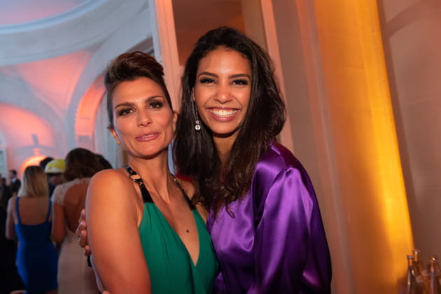 Melody Vilbert (Miss France 1995) et Chloé Mortaud (Miss France 2009)