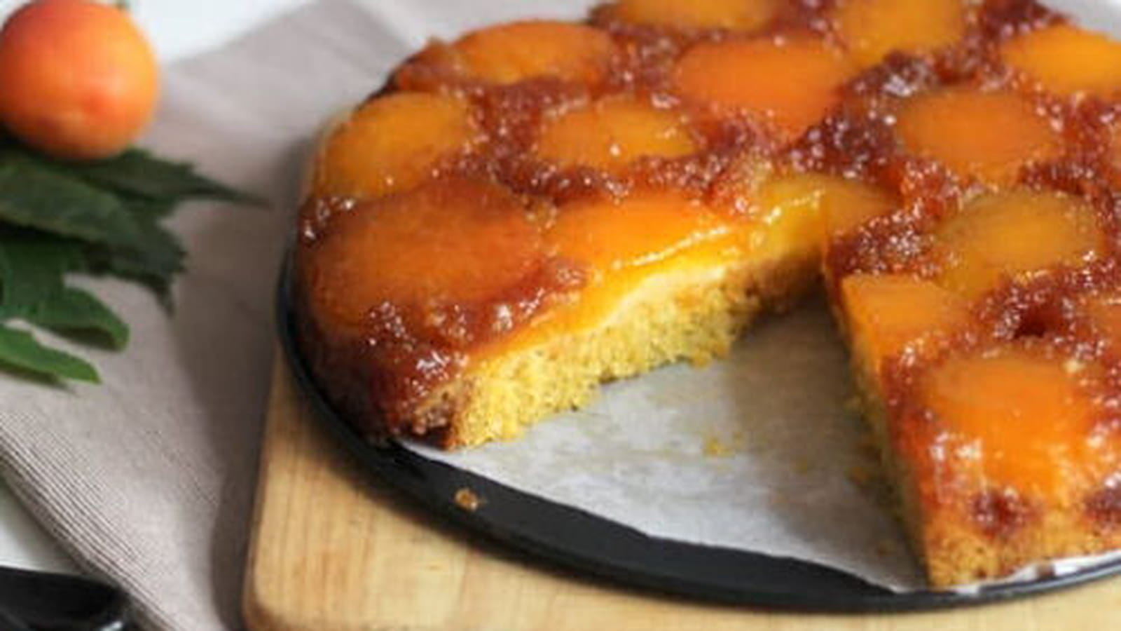 Gâteau renversé à l’abricot