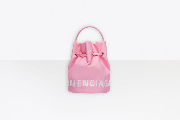 Sac seau rose de Balenciaga