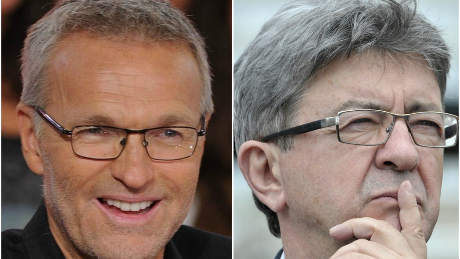 Laurent Ruquier et Jean-Luc Mélenchon