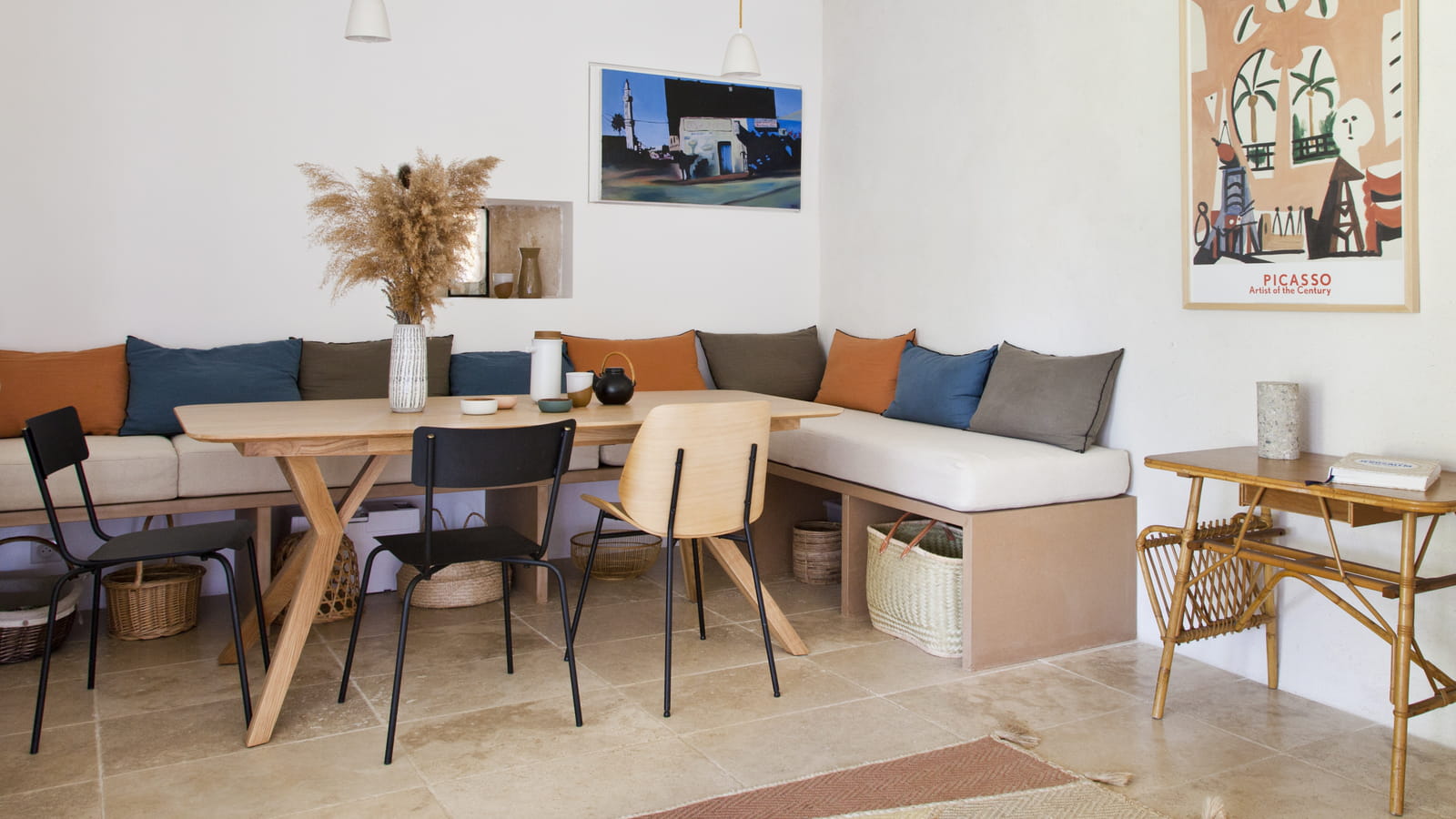 Grande banquette d'angle