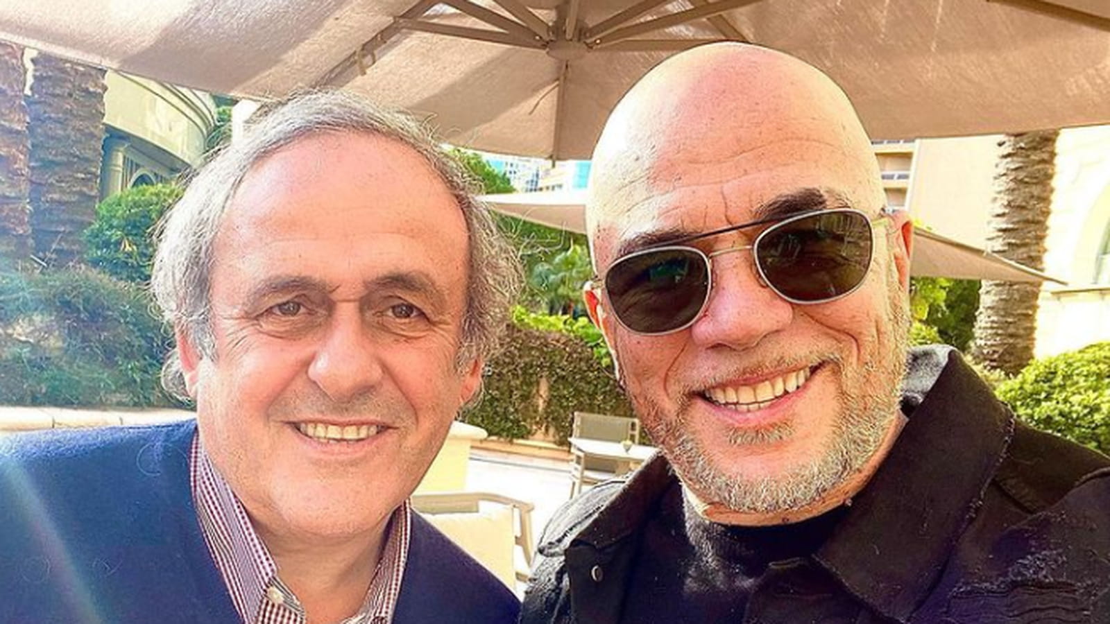Michel Platini et Pascal Obispo