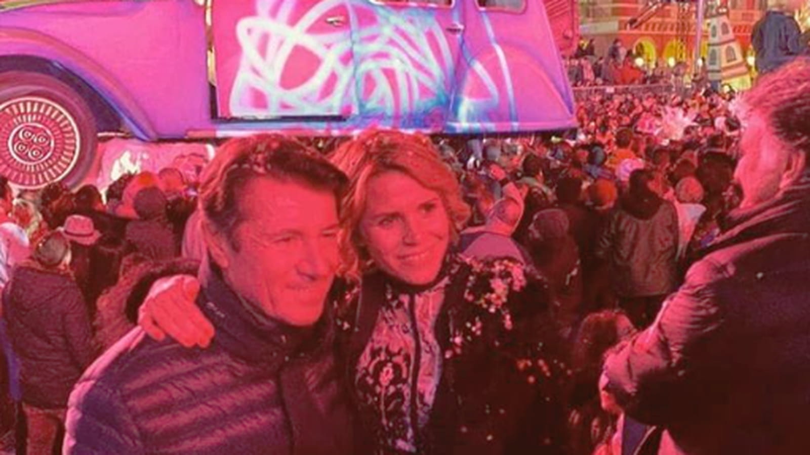 Christian Estrosi et Laura Tenoudji