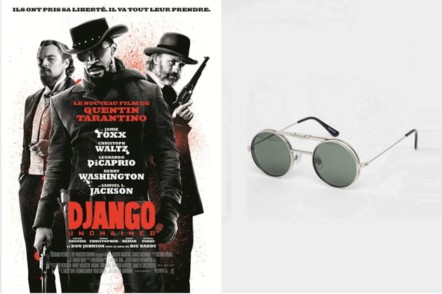 Des lunettes de soleil façon Django dans "Django Unchained"