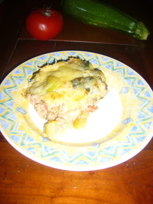 Gratin courgettes-thon (Gratin)