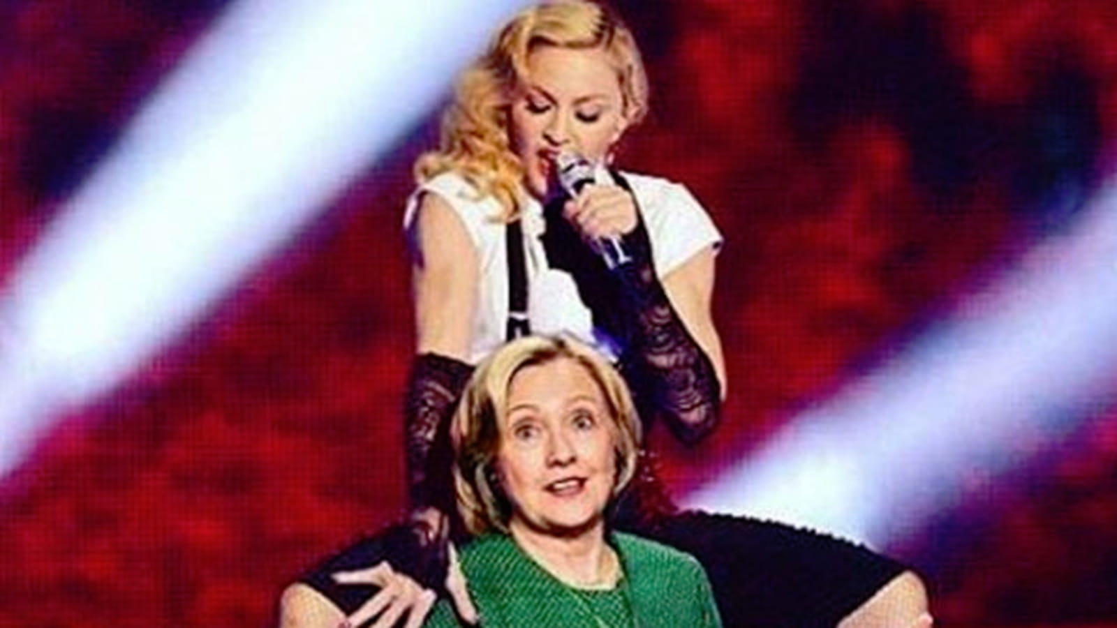 Madonna et Hillary Clinton
