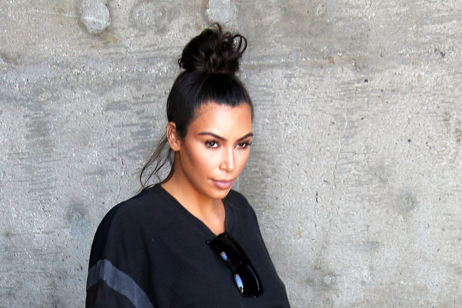 Le chignon bun&nbsp;de Kim Kardashian
