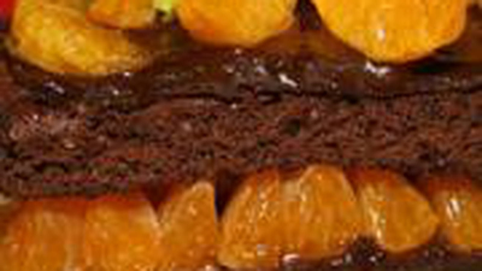 Gâteau chocolat et clémentines