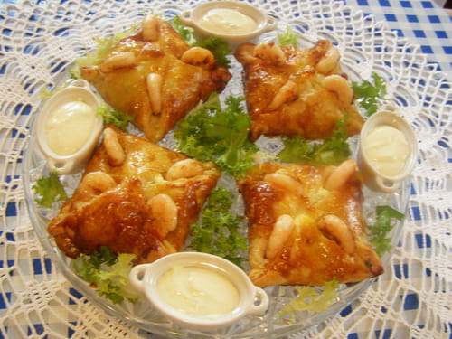 Feuilletés à la fourme d’Ambert et aux St Jacques