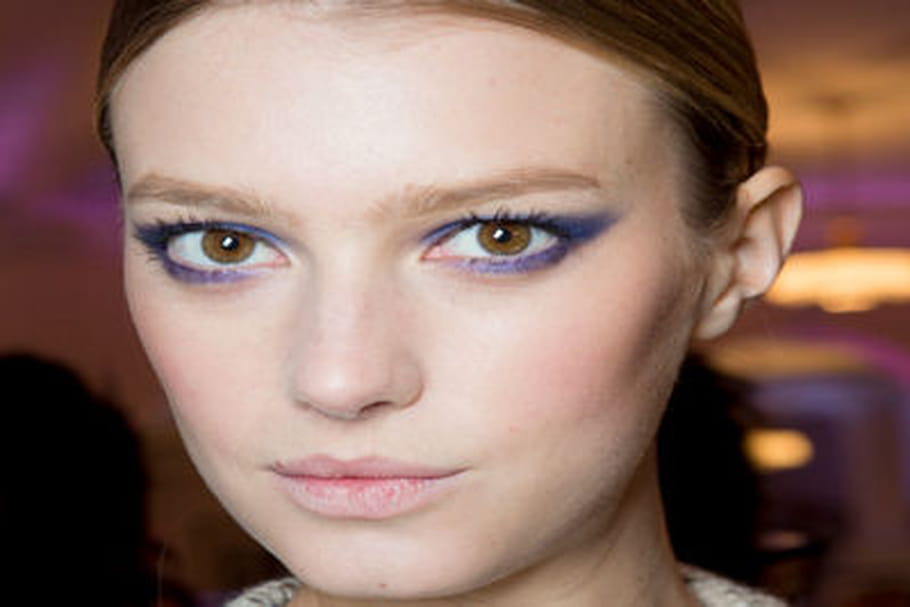 Fashion week prêtàporter New York le maquillage violet