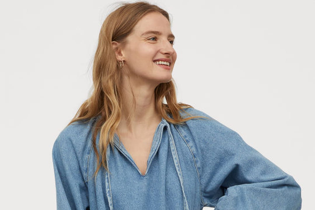 Robe denim large de H&M