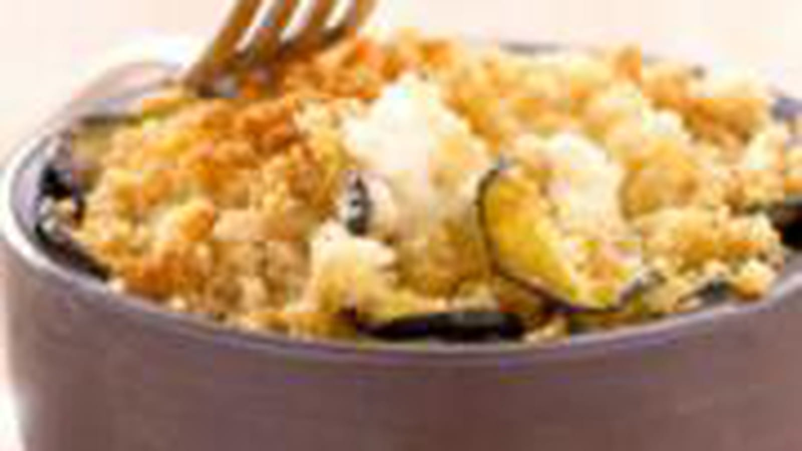 Crumble de courgettes au chèvre
