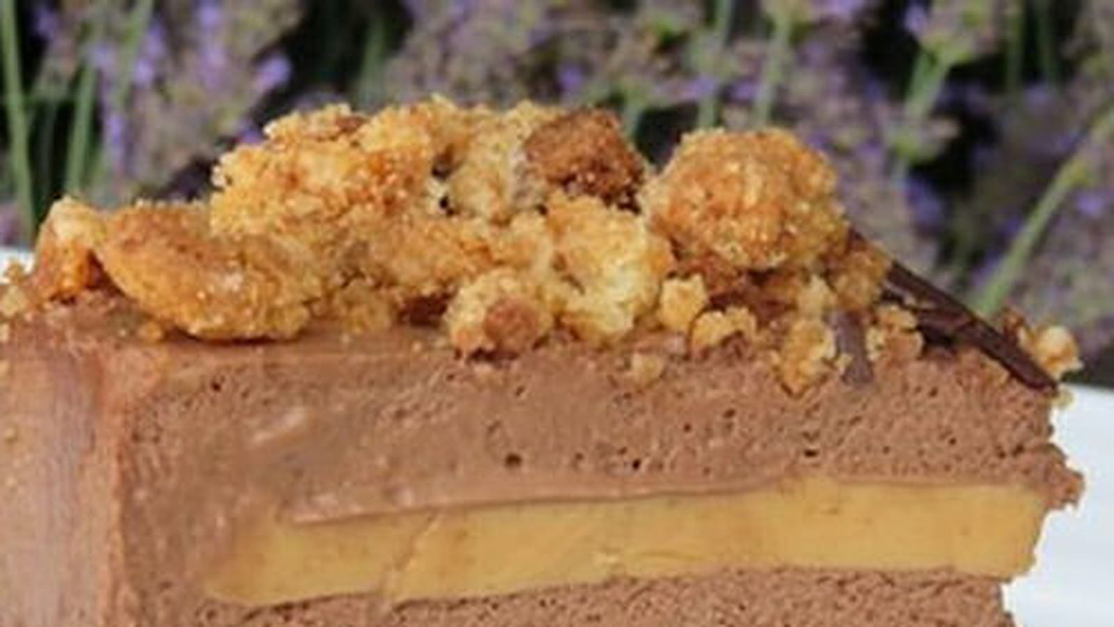 Entremet choco-caramel