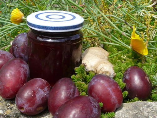 Confiture prune-gingembre