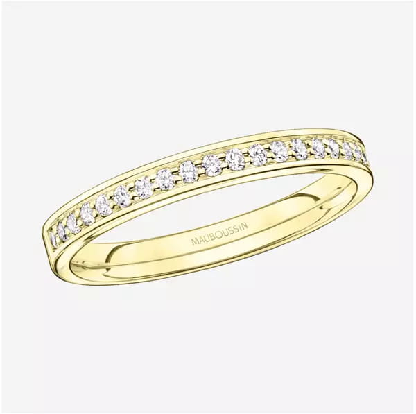 Alliance or jaune et diamants, Mauboussin