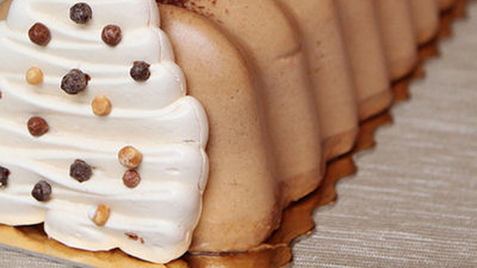 Bûche praliné caramel spéculoos
