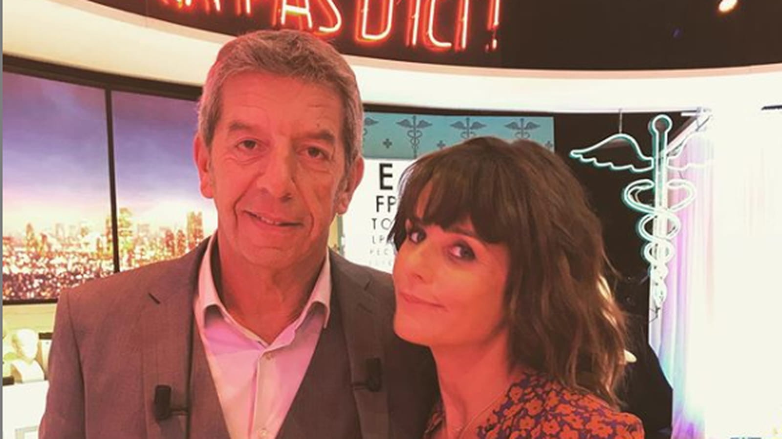 Michel Cymes et Faustine Bollaert