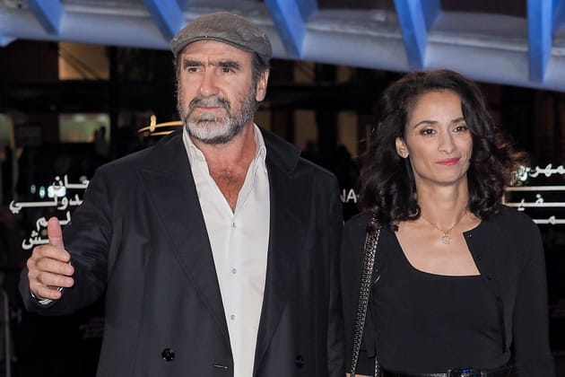 Eric Cantona et son &eacute;pouse Rachida Brakni