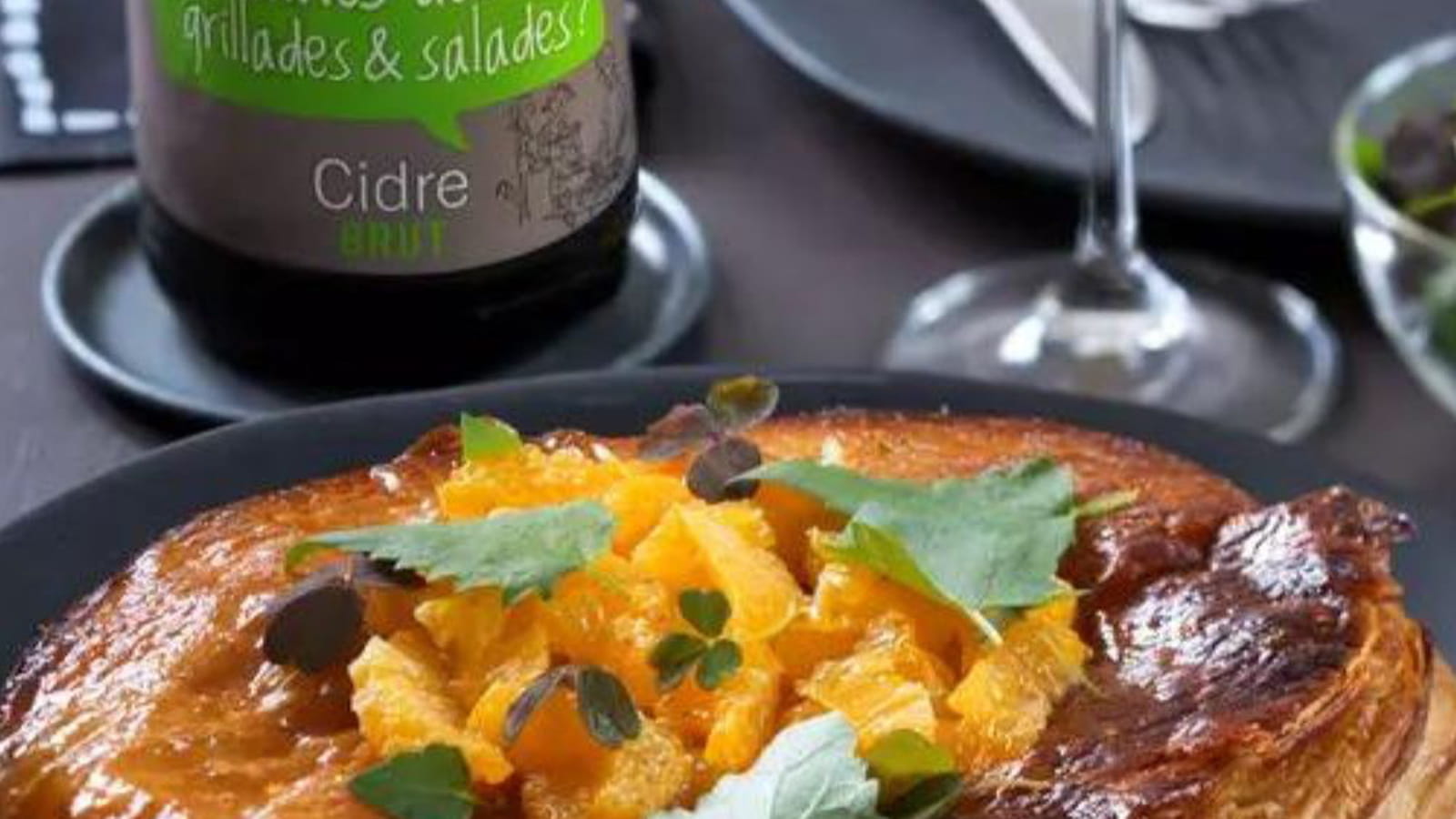 Galette des rois salée à la fleur d'agastache ou anis, fenouil et mandarine