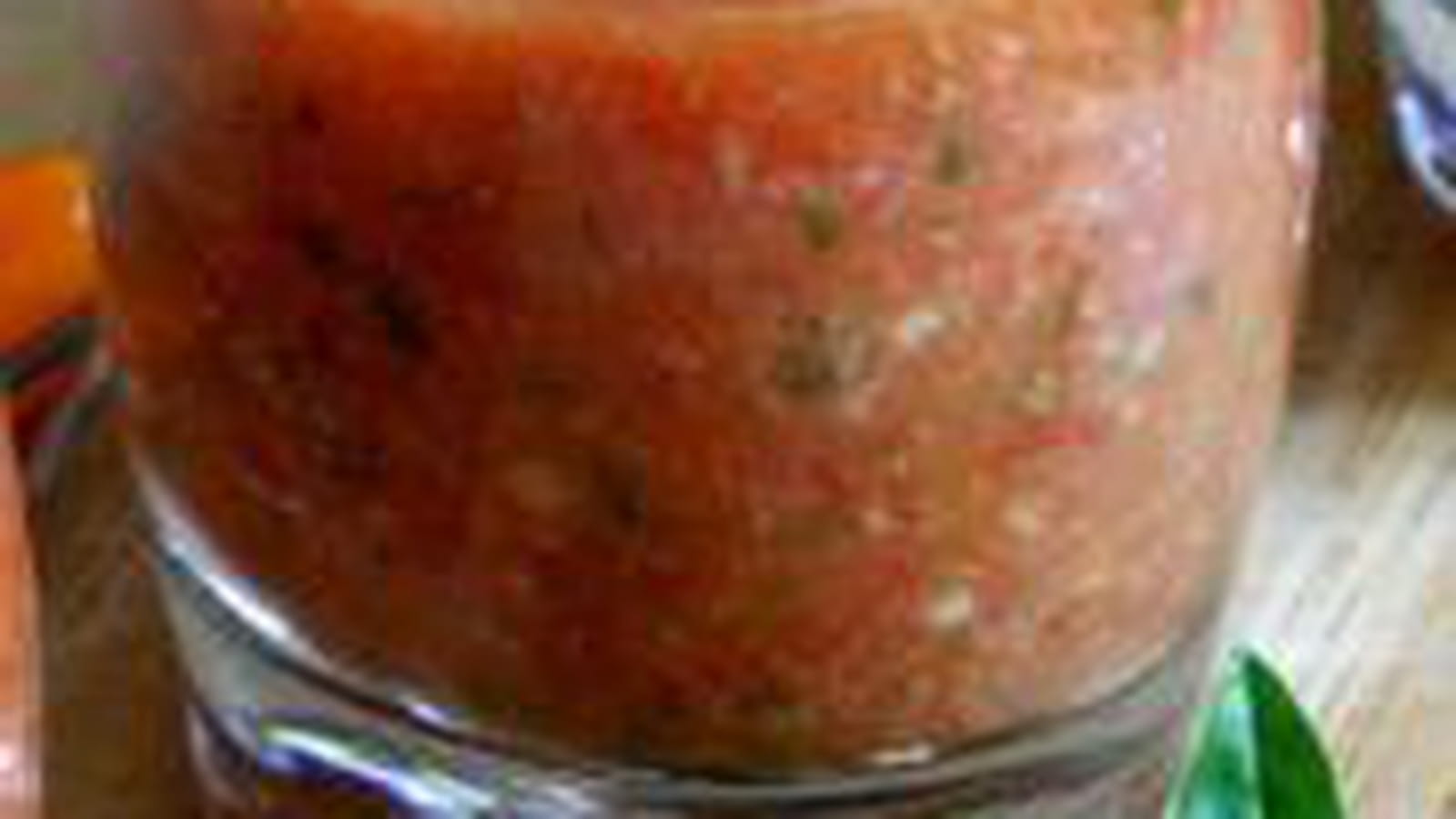 Gaspacho aux poivrons et piment