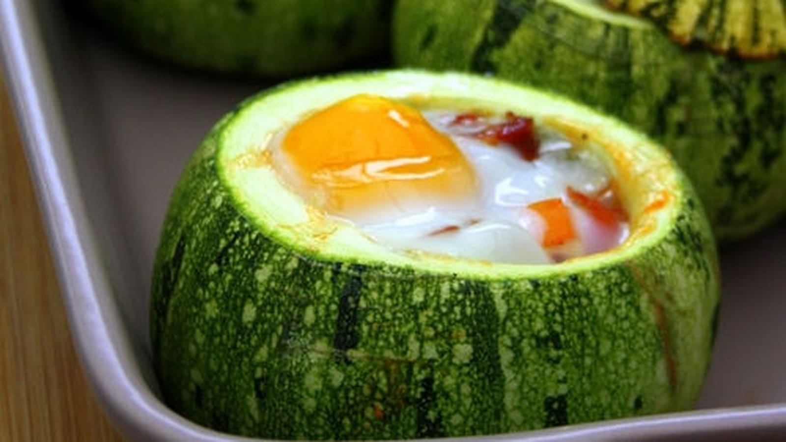 Courgettes rondes façon cocotte