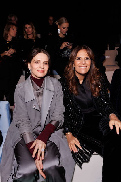 Juliette Binoche et Roberta Armani au d&eacute;fil&eacute; Giorgio Armani Priv&eacute;