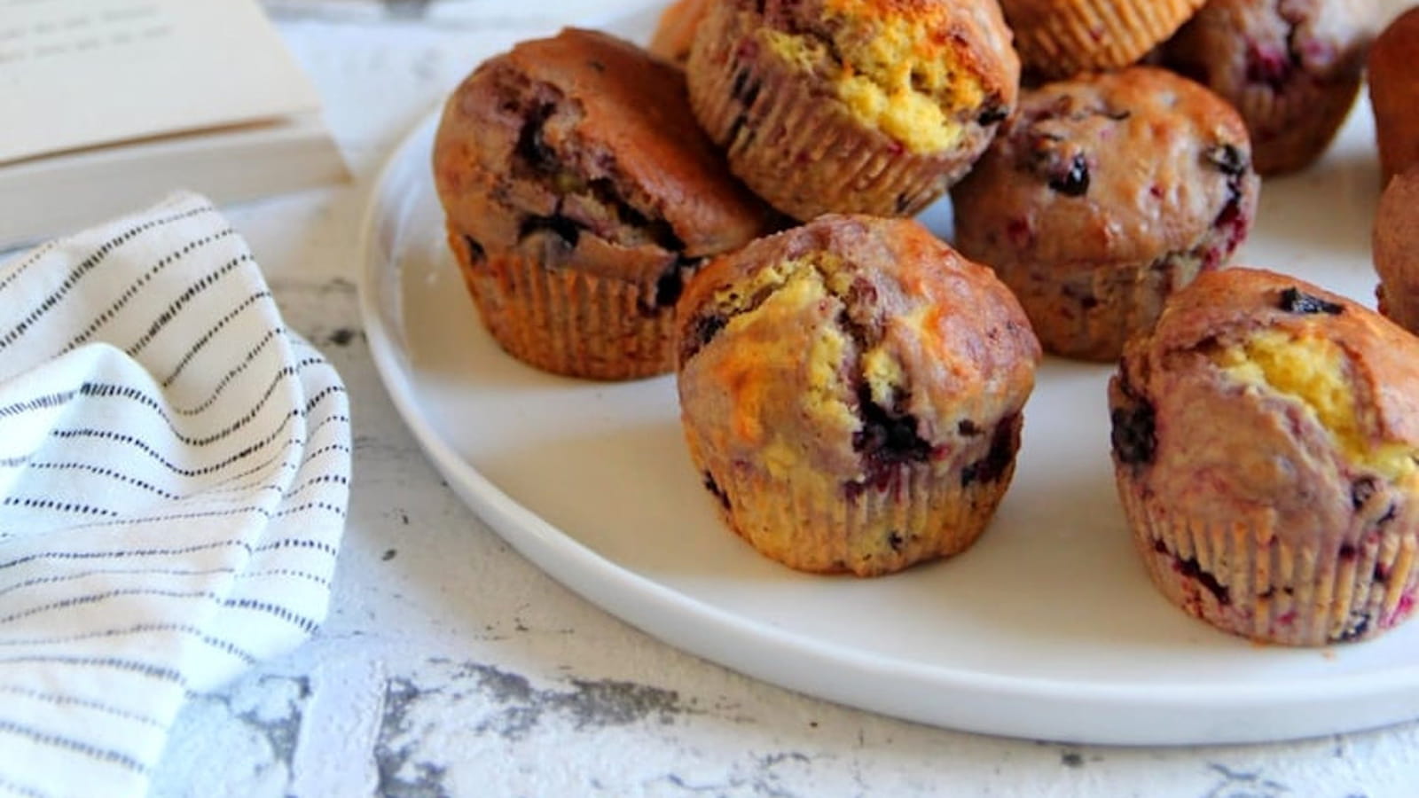 Muffins aux fruits rouges