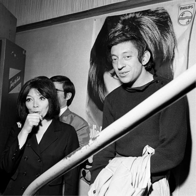Avec Serge Gainsbourg, en 1968
