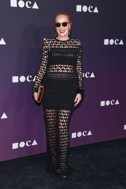 FLOP&nbsp;: Sharon Stone en robe filet