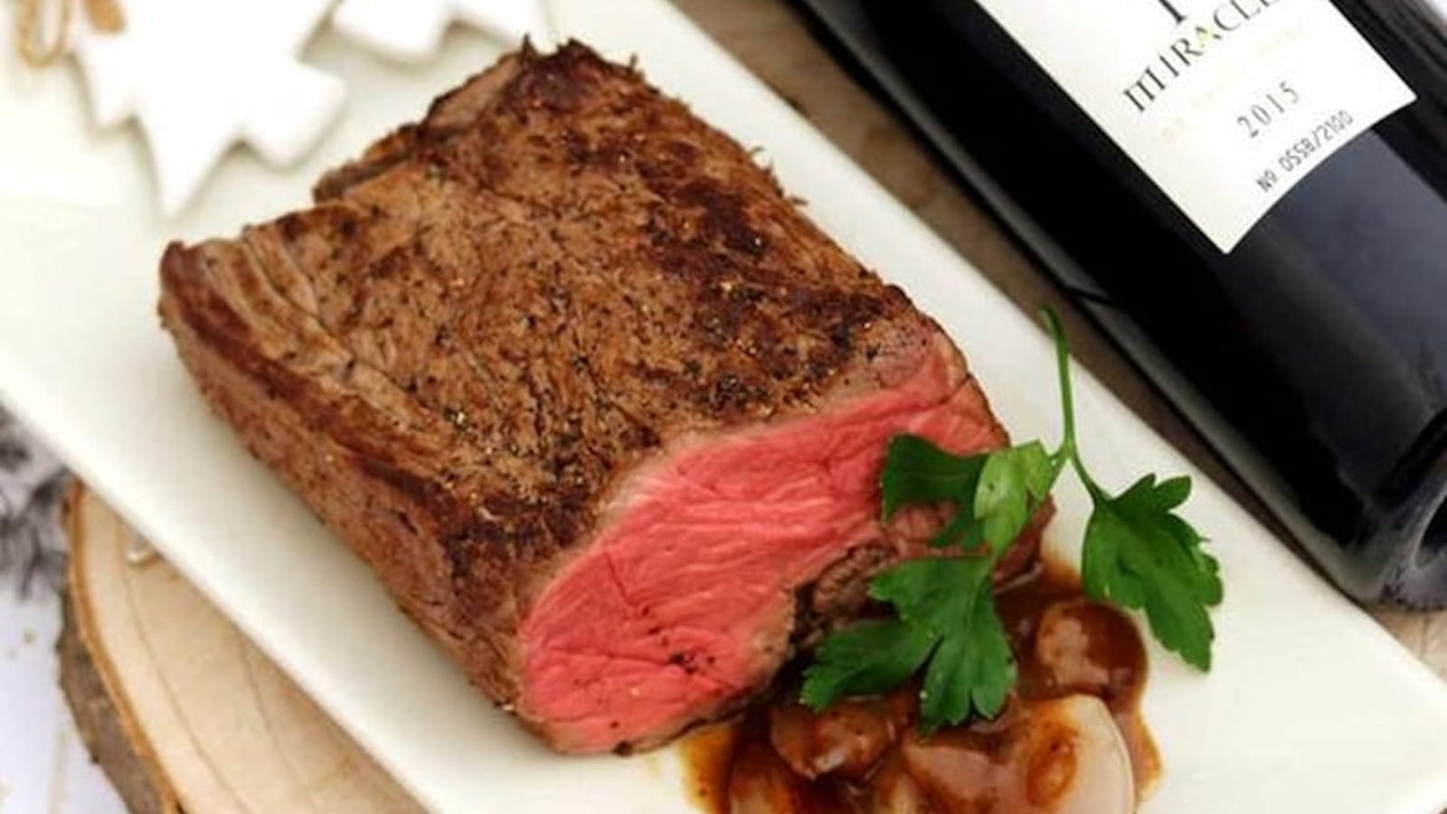 Filet de boeuf sauce aux échalotes confites