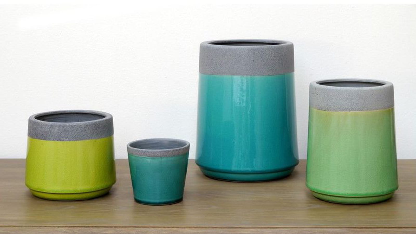 Cache-pot vert anis
