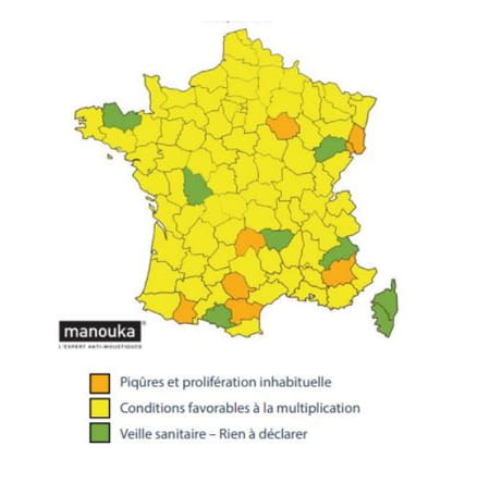 Carte france 2020 moustiques
