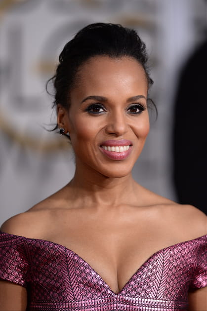 Kerry Washington  et son chignon de bal