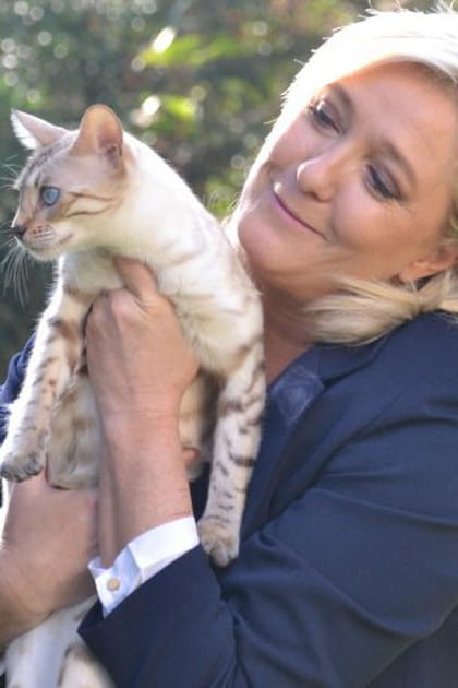 Marine Le Pen, femme à chats