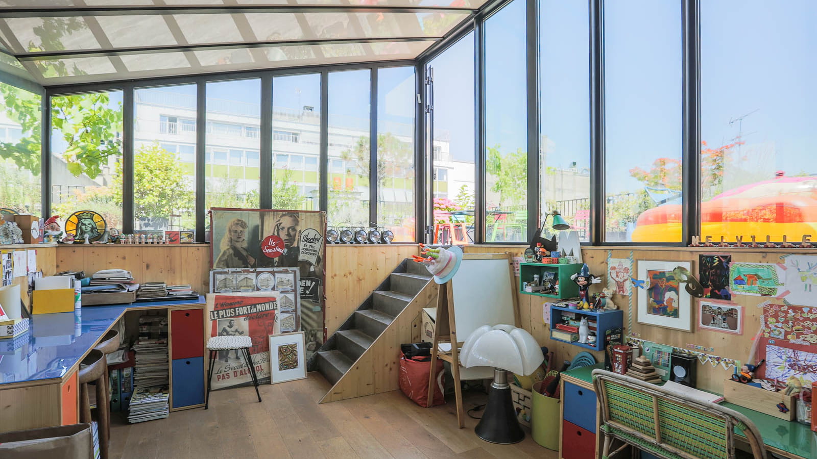 Atelier sous verrière
