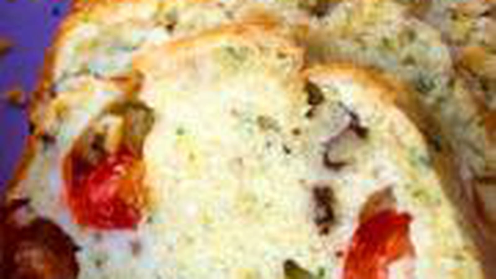 Cake aux tomates cerises, noix et gorgonzola