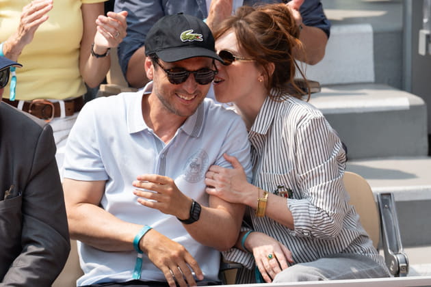 Jérémie Elkaïm et Alison Wheeler, très complices à Roland-Garros