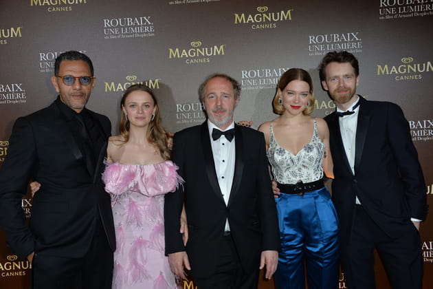 L'&eacute;quipe du film "Roubaix, une lumi&egrave;re" &agrave; la soir&eacute;e Magnum du 22&nbsp;mai