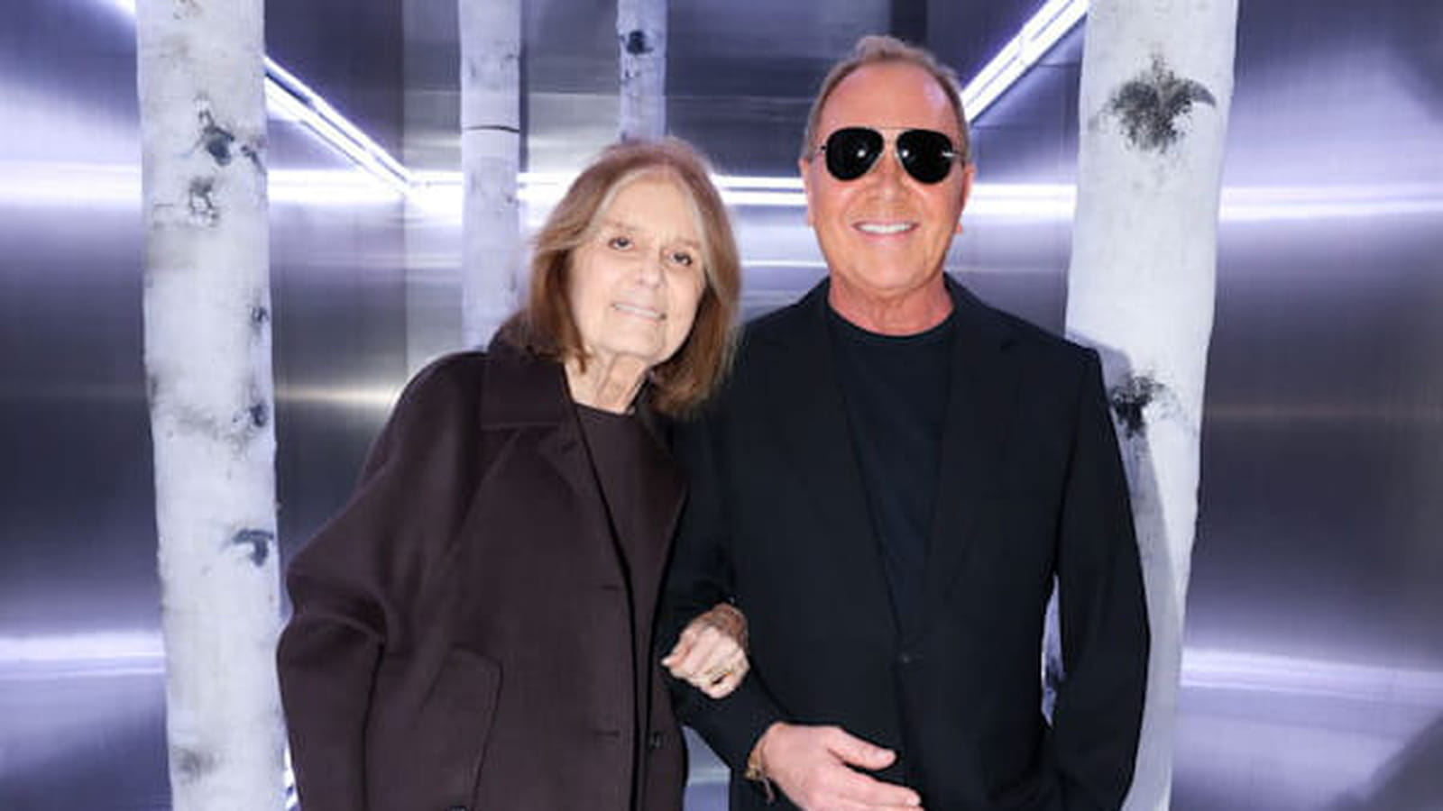 Gloria Steinem et Michael Kors le 15 février 2023