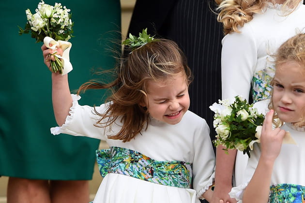 Princesse Charlotte, une petite fille d'honneur qui décoiffe !