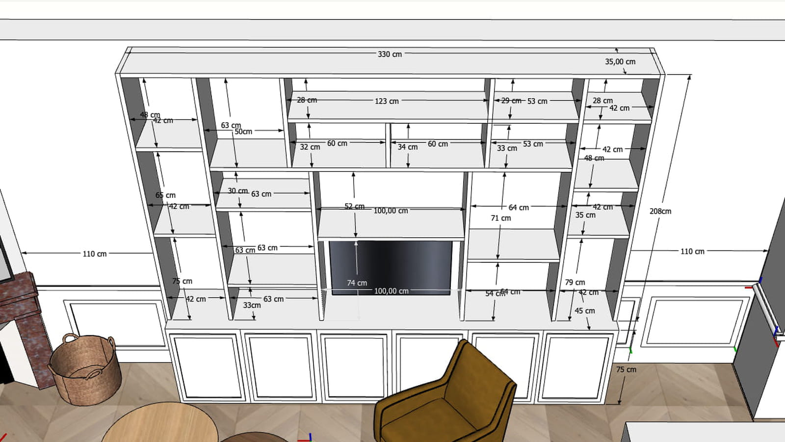 Plan de la bibliothèque 