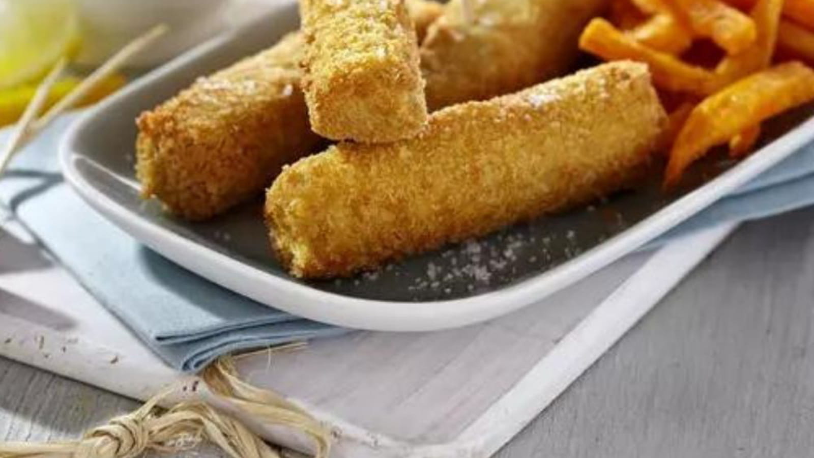 Fish and chips de patates douces