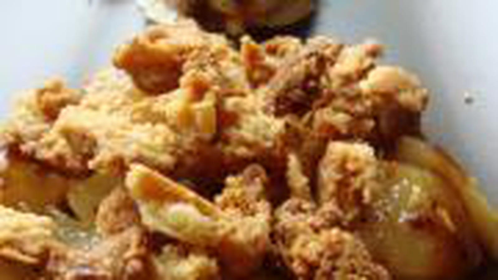 Crumble poires et poivre 