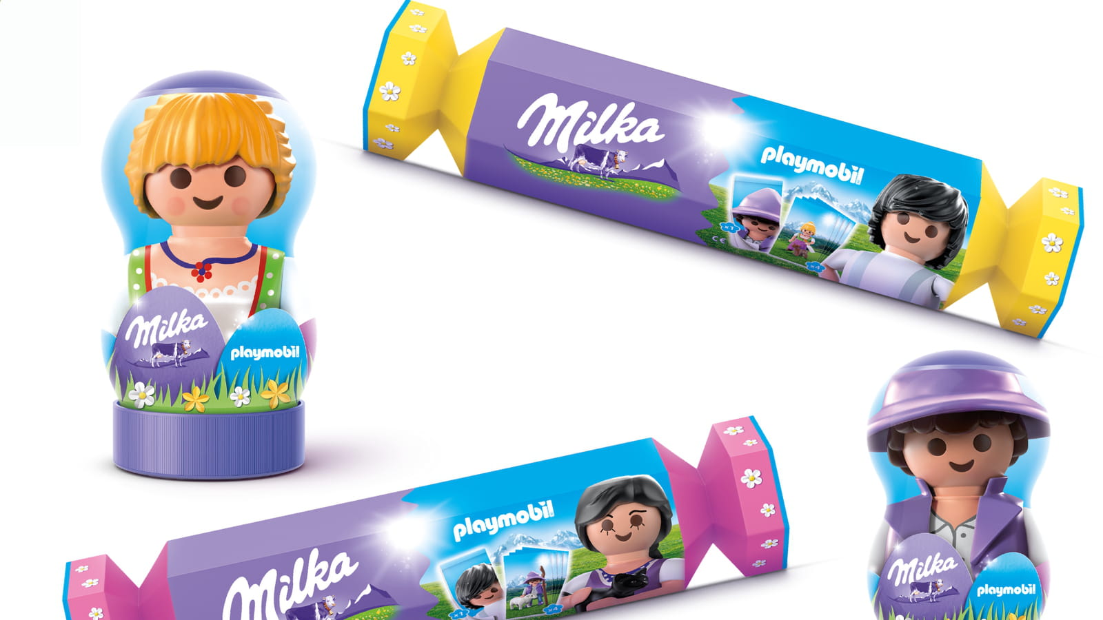 Les boîtes Milka x Playmobil en chocolat 