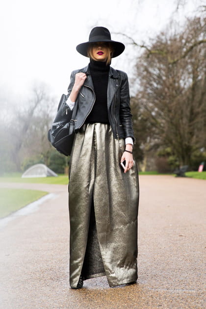 La jupe longue associ&eacute;e au perf'