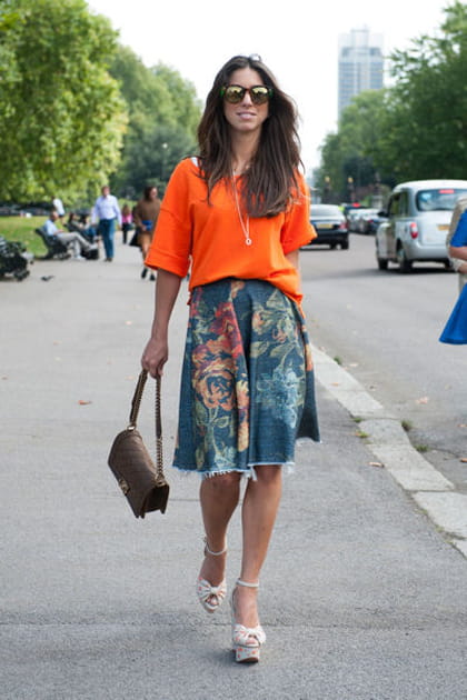 Street looks fashion week Londres : floral