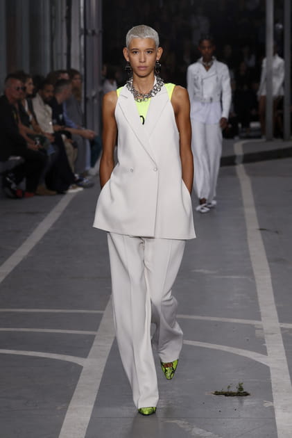 Dilone lors du d&eacute;fil&eacute; Off-White printemps-&eacute;t&eacute; 2019