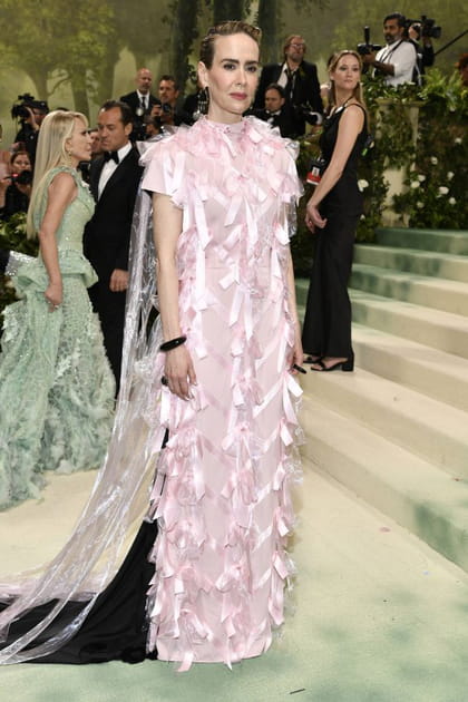 Sarah Paulson n'a pas l&eacute;sin&eacute; sur les rubans