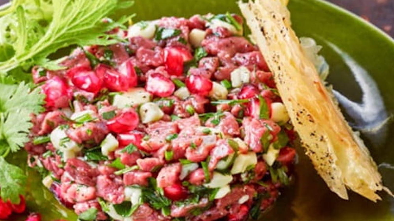 Tartare de canard au reblochon et son croustillant